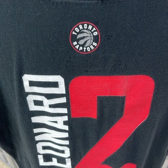 Toronto Raptors Kawhi Leonard # 2 Black Tee, Men’s Large - Picture 3 of 5